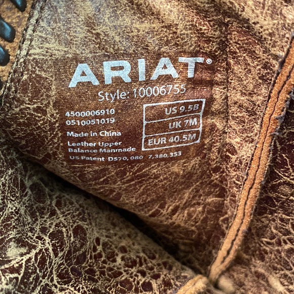 Ariat Western embroidered brown boots - Picture 14 of 16
